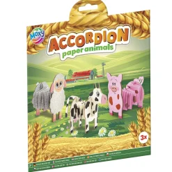 Papier> Papier knutselen Accordion dieren 3 stuks  2 assorti