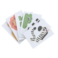 Papier></noscript> Papier knutselen Accordion dieren 3 stuks  2 assorti