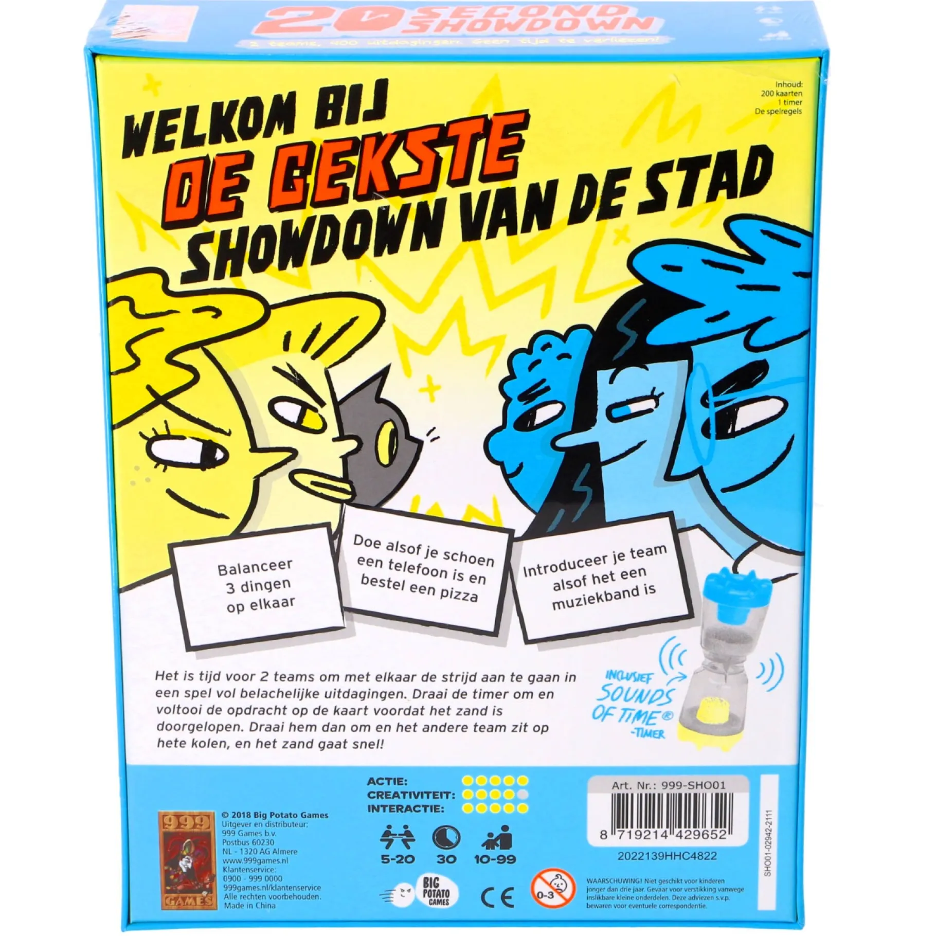 Familiespellen>999-games Party Spel 20 Second Showdown