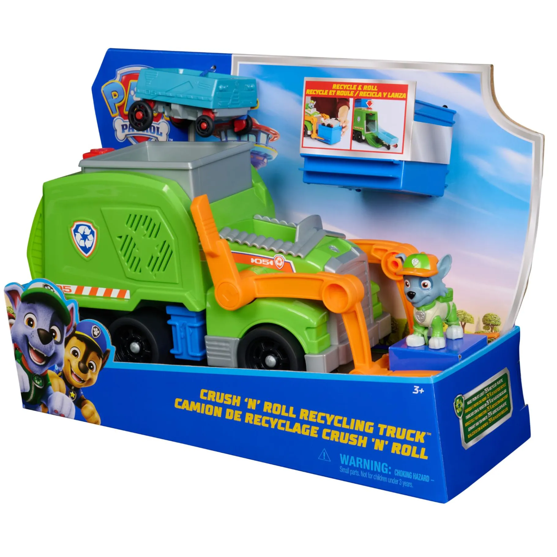 Meisjes|Speelfiguren>Spinmaster PAW Patrol - Rocky's Recycling Truck