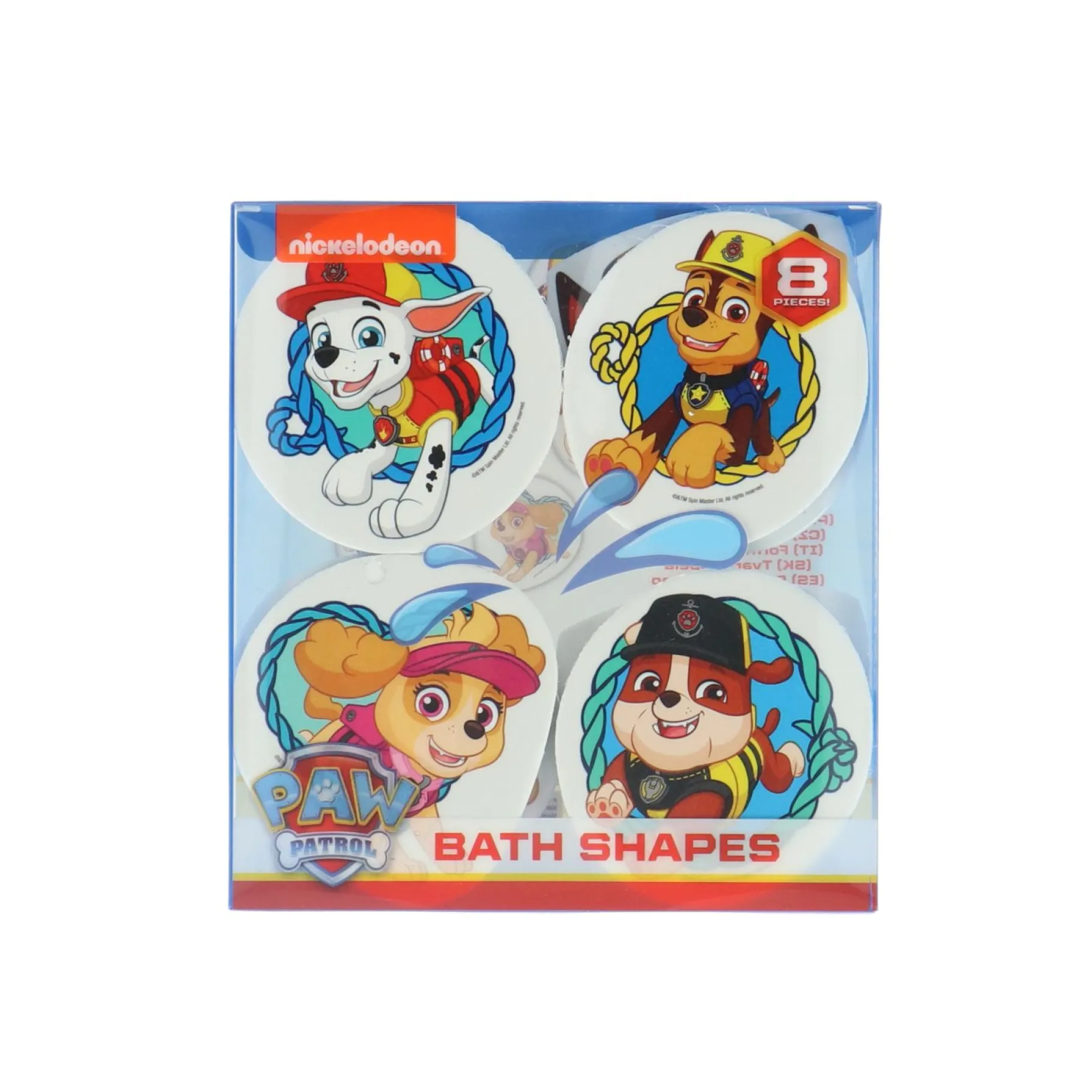 Badspeelgoed> Paw Patrol Bad Vormen 8 Stuks