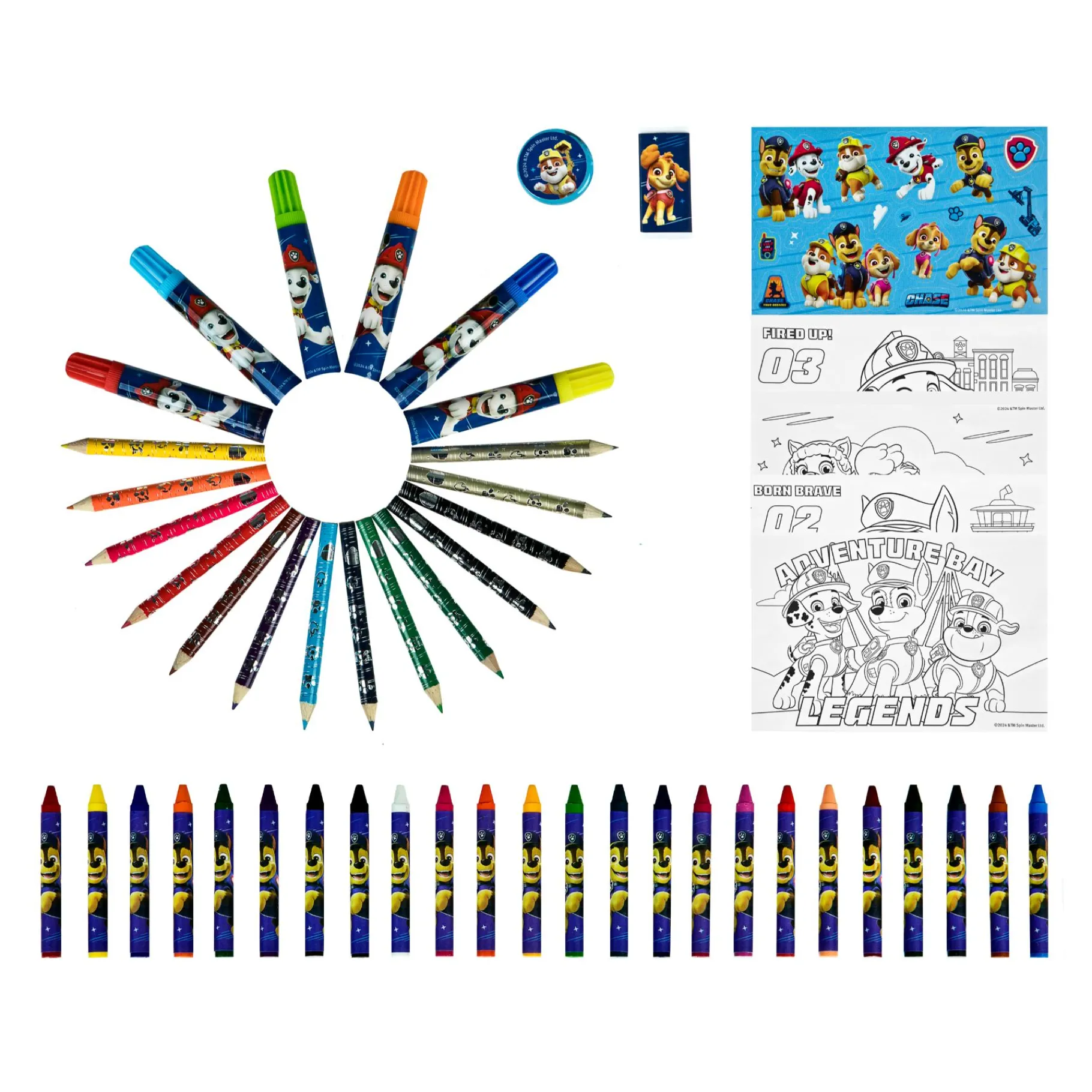 Tekenen / Kleuren> Paw Patrol Kleurkoffer 51-delig