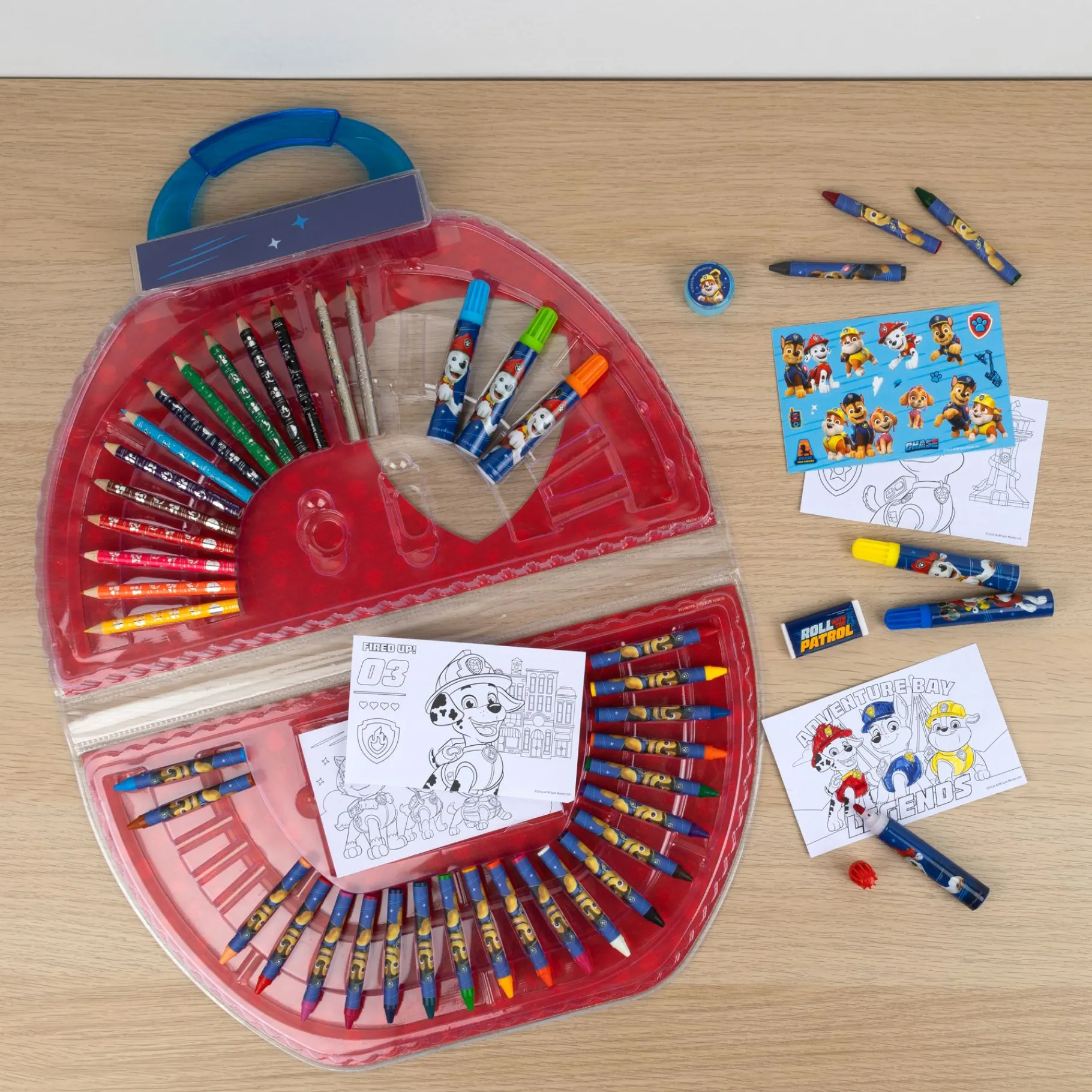 Tekenen / Kleuren> Paw Patrol Kleurkoffer 51-delig