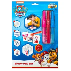 Tekenen / Kleuren> Paw Patrol Spray Pen Set In A4 Enveloppe