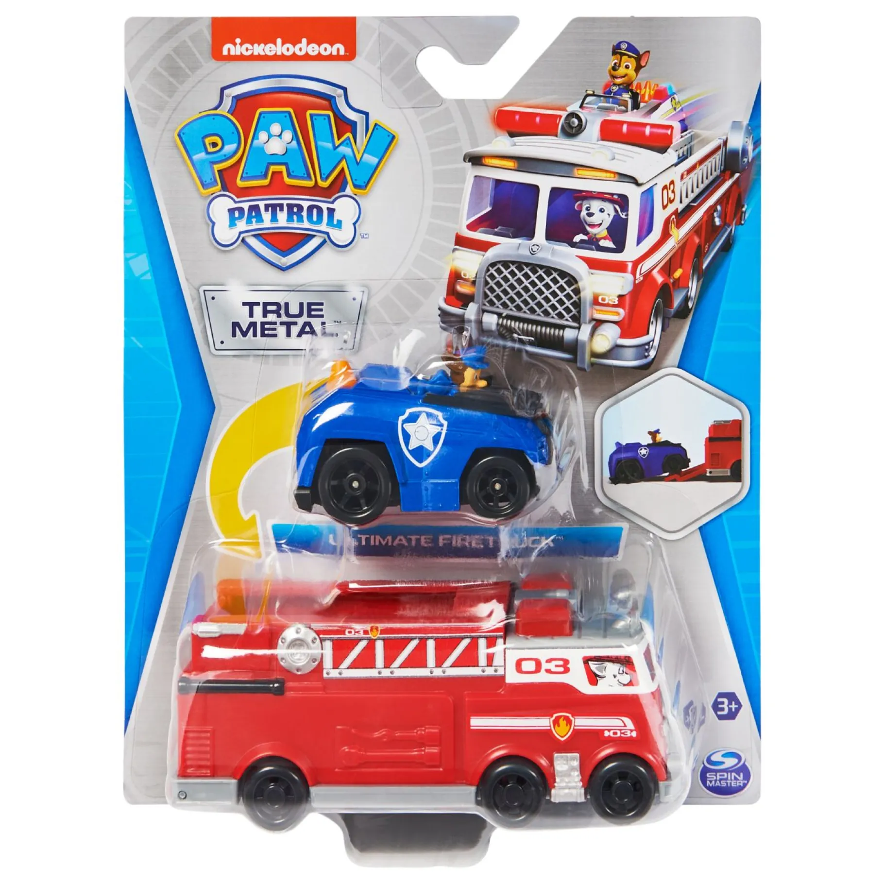 Voertuigen|Jongens>Spinmaster Paw Patrol True Metal Firetruck Team Vehicle