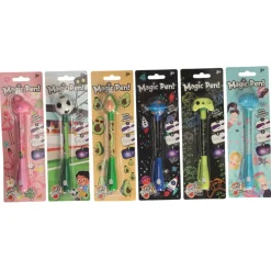 Schrijfwaren|Meisjes> Pen onzichtbare inkt 6 asst.