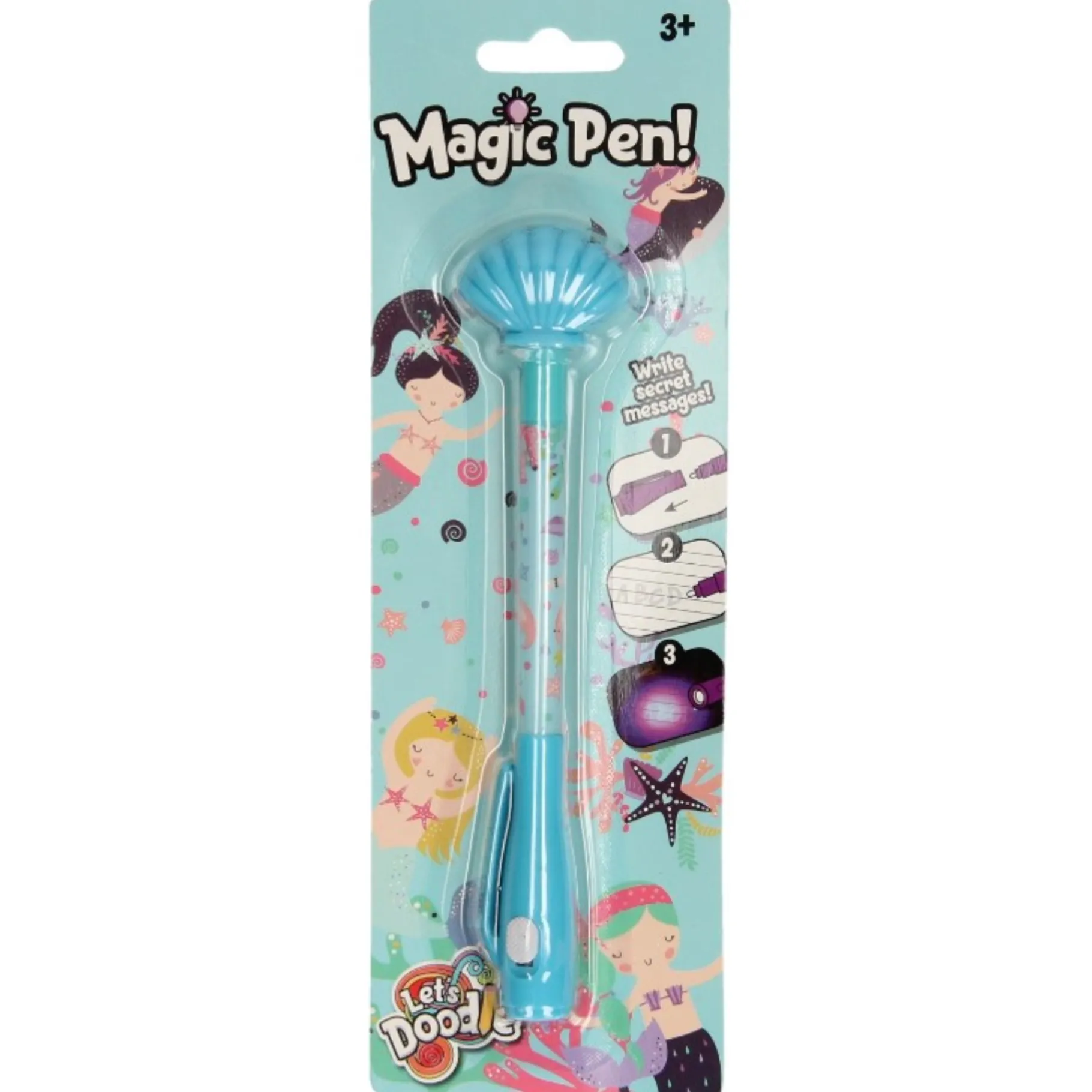 Schrijfwaren|Meisjes> Pen onzichtbare inkt 6 asst.