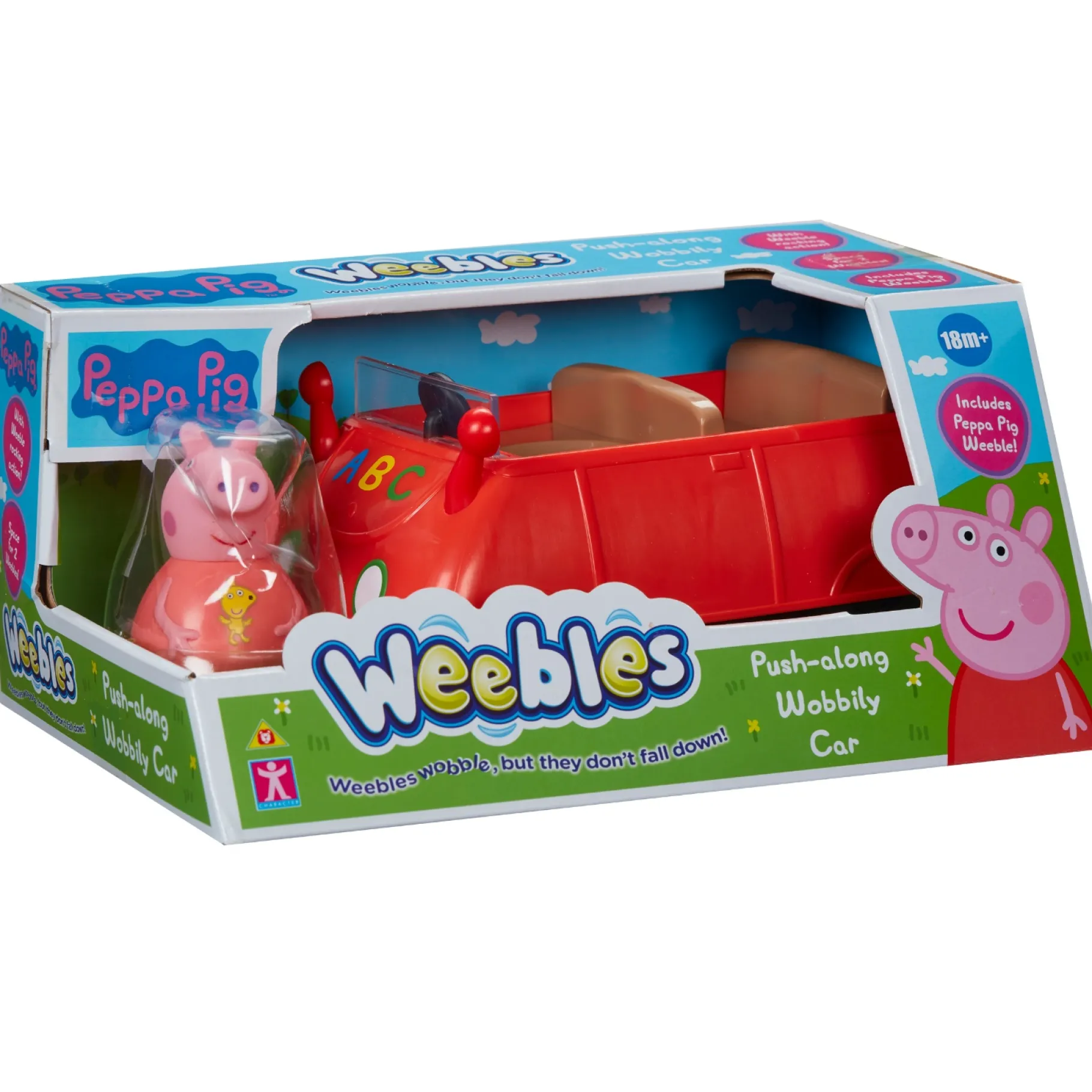 Speelfiguren> Peppa Weebles Push Along Wobbily Car