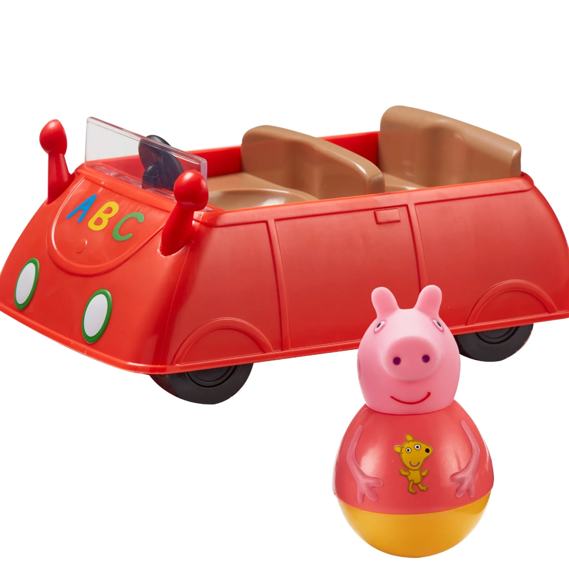 Speelfiguren> Peppa Weebles Push Along Wobbily Car