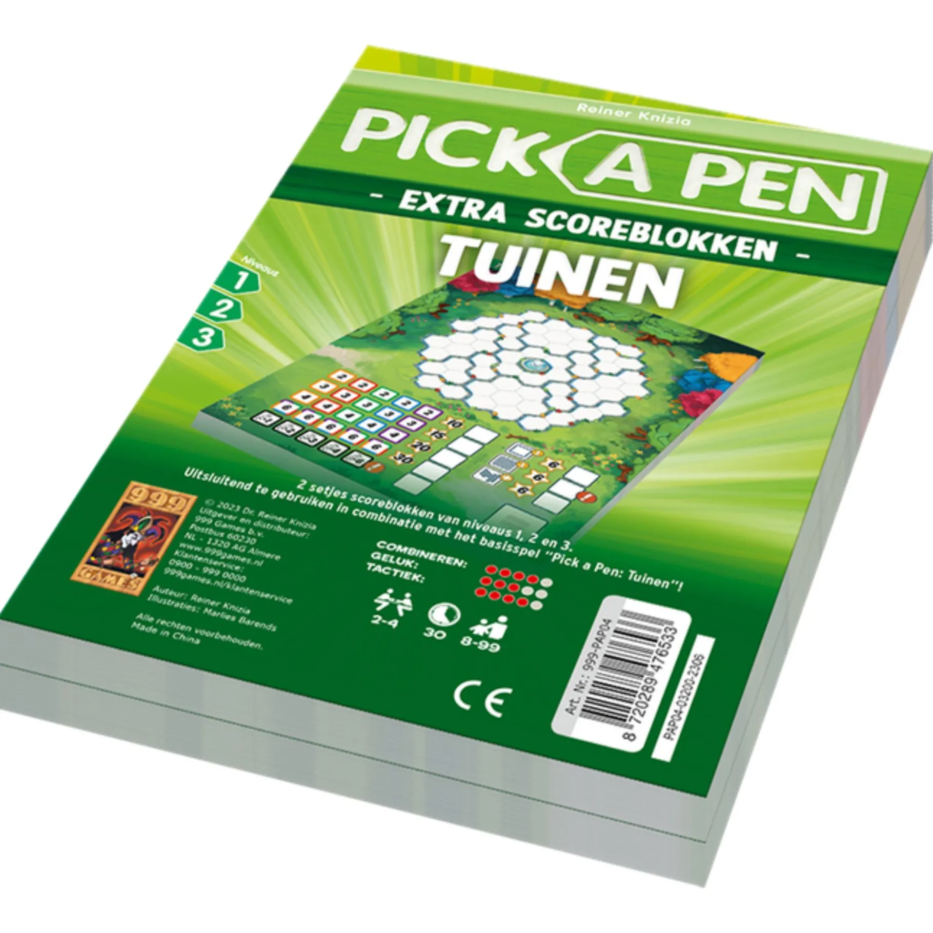 Dobbelspellen>999-games Pick a Pen Tuinen Scoreblok