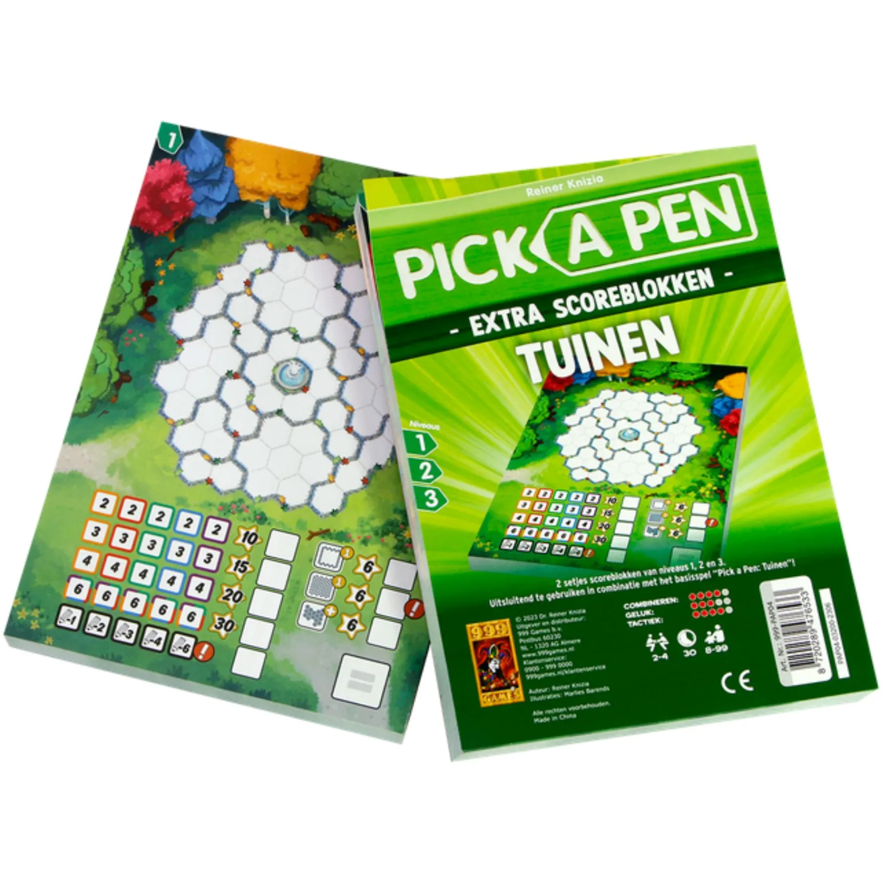Dobbelspellen>999-games Pick a Pen Tuinen Scoreblok