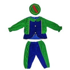 Jongens|Verkleden> Pietenpak Groen/Blauw 98-104 Cm
