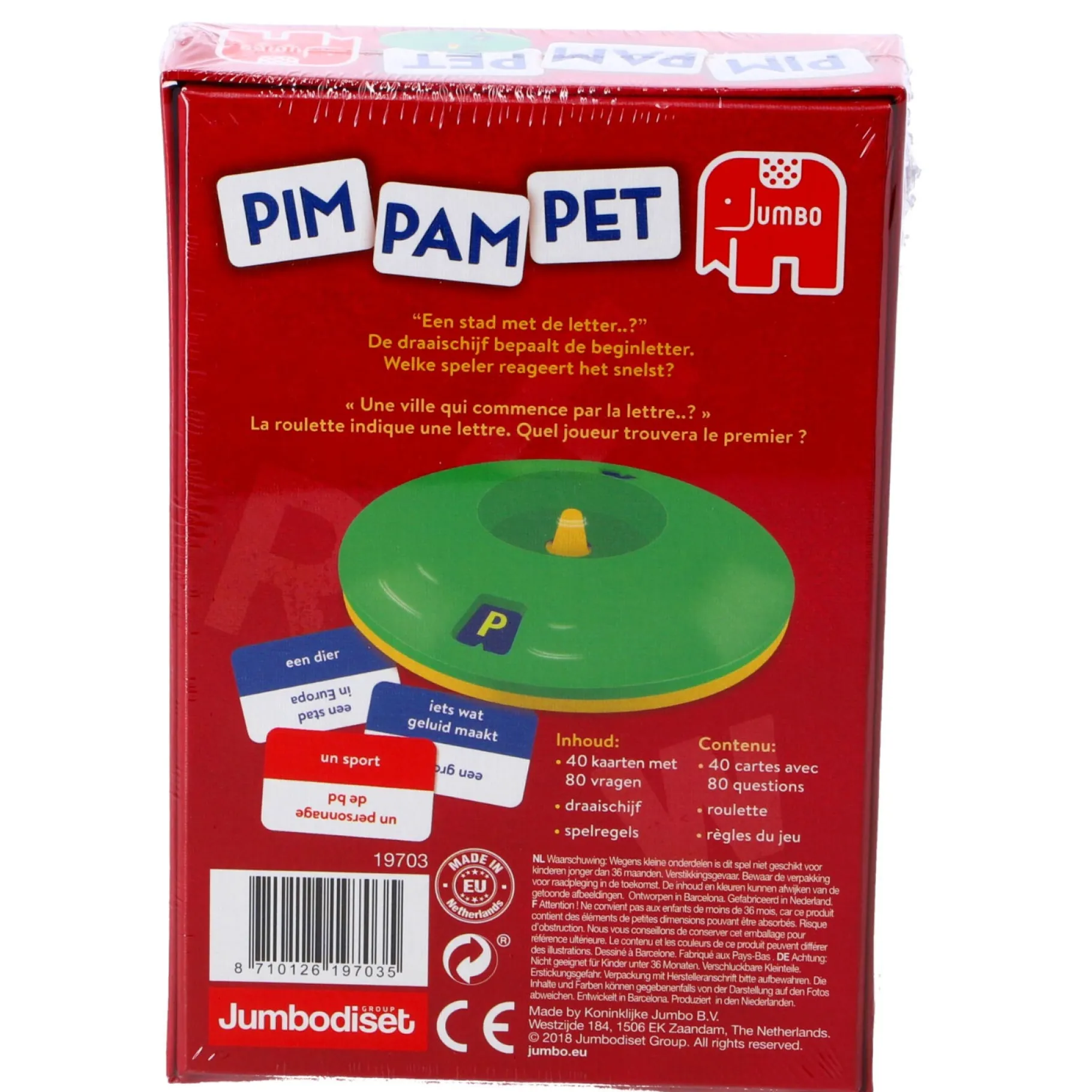 Familiespellen>Jumbo Pim Pam Pet - Kaartspel