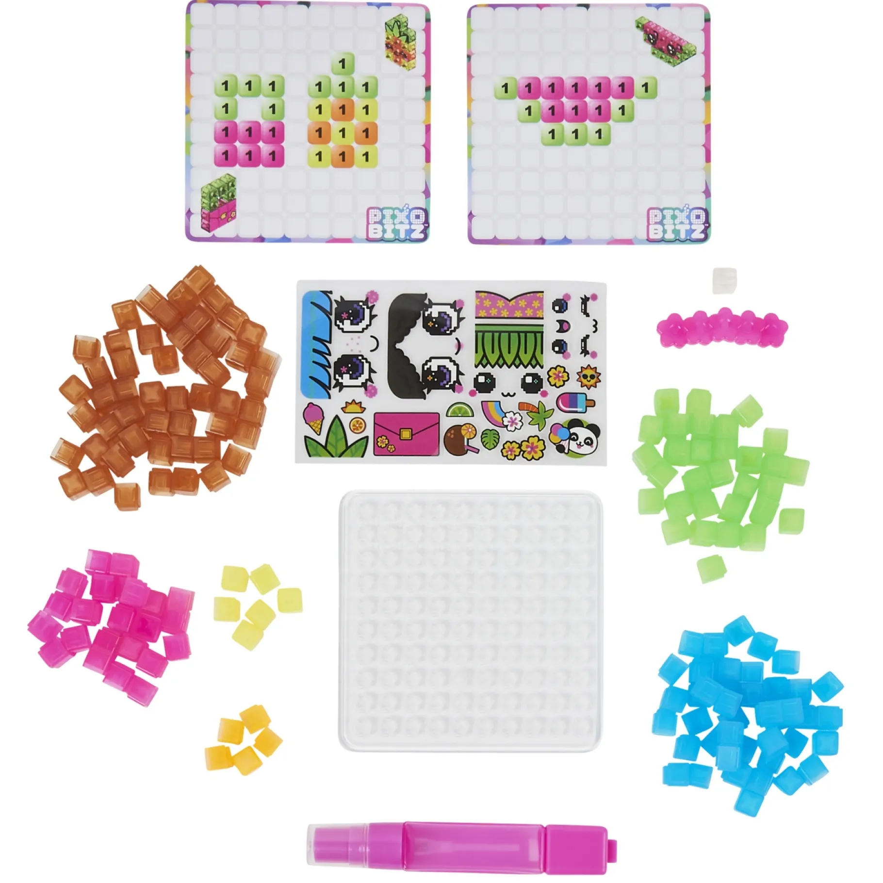Knutselsets>Spinmaster Pixobitz Clear Sparkly Feature Pack 150 Stuks