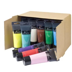 Verven / Schilderen> Plakkaatverf in tube 75ml 10 verschillende kleuren assorti