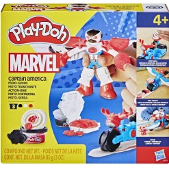 Klei> Playdoh Captain America moto-slicer