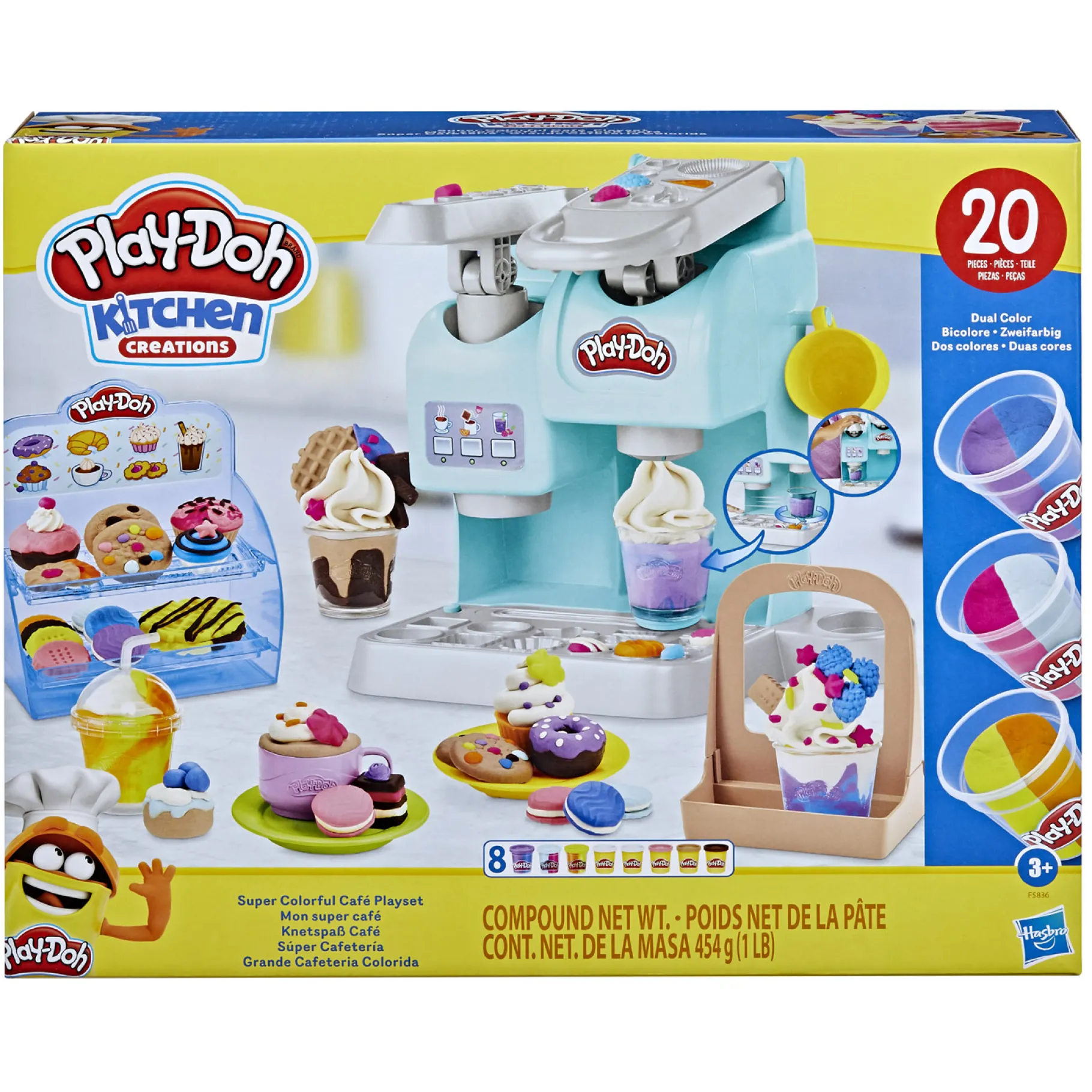 Klei>Hasbro Play-Doh Super Colorful Café Speelset