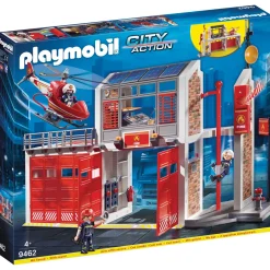 Jongens|Bouwstenen> Playmobil 9462 Action Heroes Grote Brandweerkazern