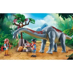 Speelsets|Jongens>Playmobil 71819 brachiosaurus met hovercraft