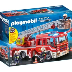 Bouwstenen|Jongens>Playmobil 9463 Brandweer Ladderwagen
