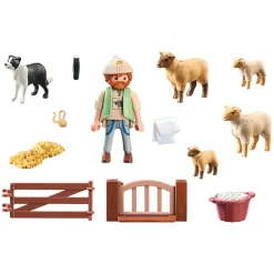 Jongens|Bouwstenen>Playmobil 71444 Country Jonge Herder Met Schapen