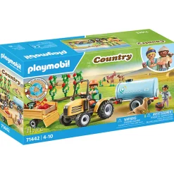 Bouwstenen|Jongens>Playmobil 71442 Country Tractor Met Aanhanger En Watertank