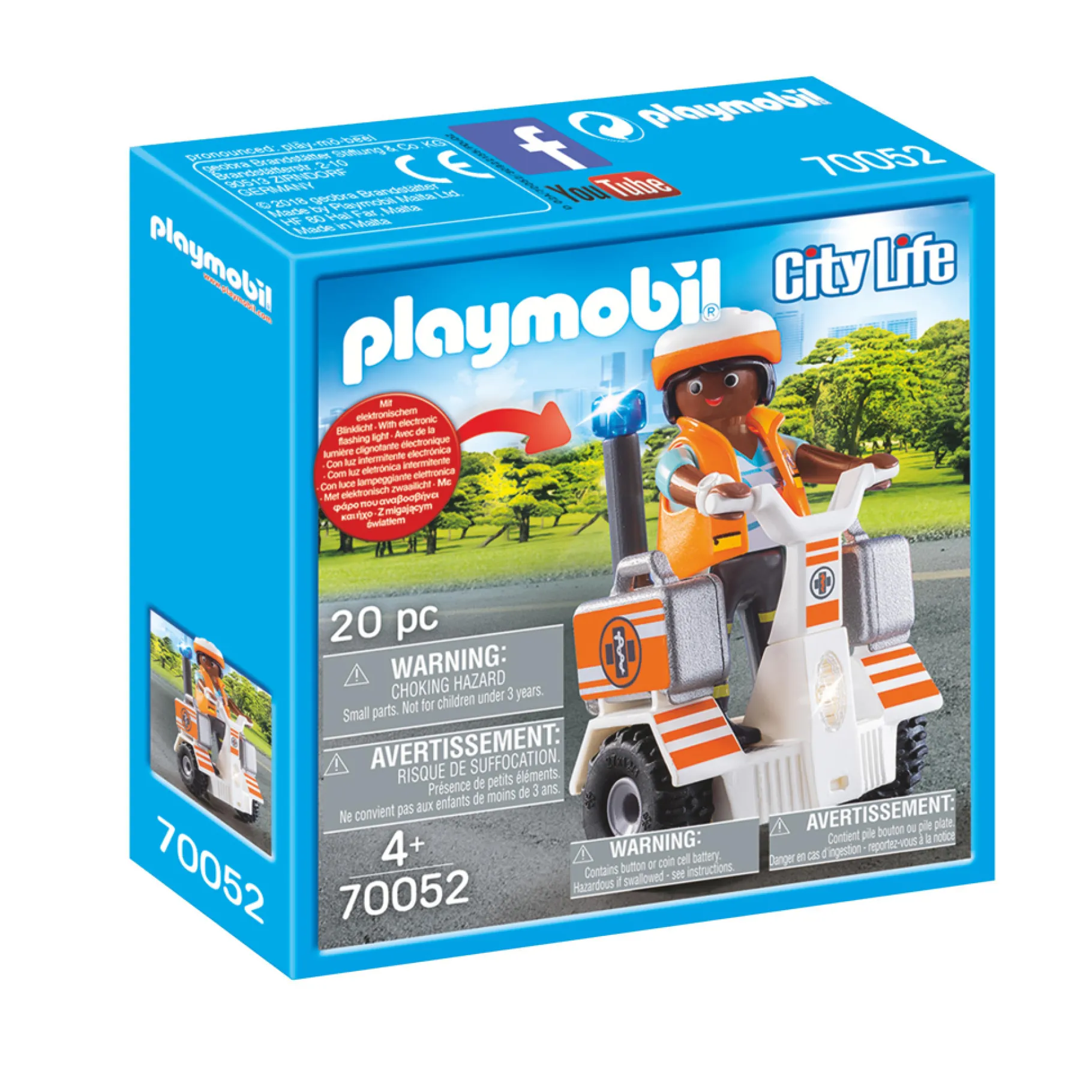 Jongens|Bouwstenen>Playmobil 70052 Eerste Hulp Balans Racer