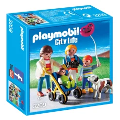 Speelfiguren> Playmobil 3209 Familie Met Buggy