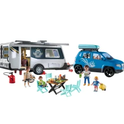 Bouwpakketten>Playmobil 71423 Family Caravan Met Auto