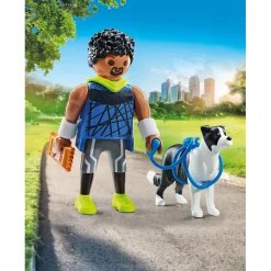Speelsets|Jongens></noscript>Playmobil 71740 jogger met border collie
