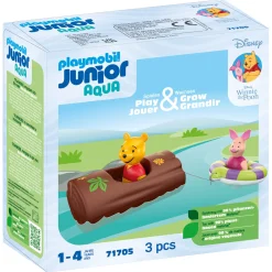 Jongens|Speelsets> PlayMobil 71705 Junior & Disney: Winnie's & Knorretjes Wateravontuur