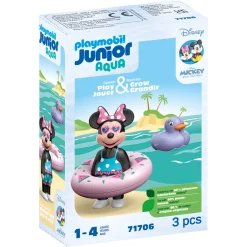Jongens|Speelsets> PlayMobil 71706 Junior & Disney: Minnie's Strandvakantie