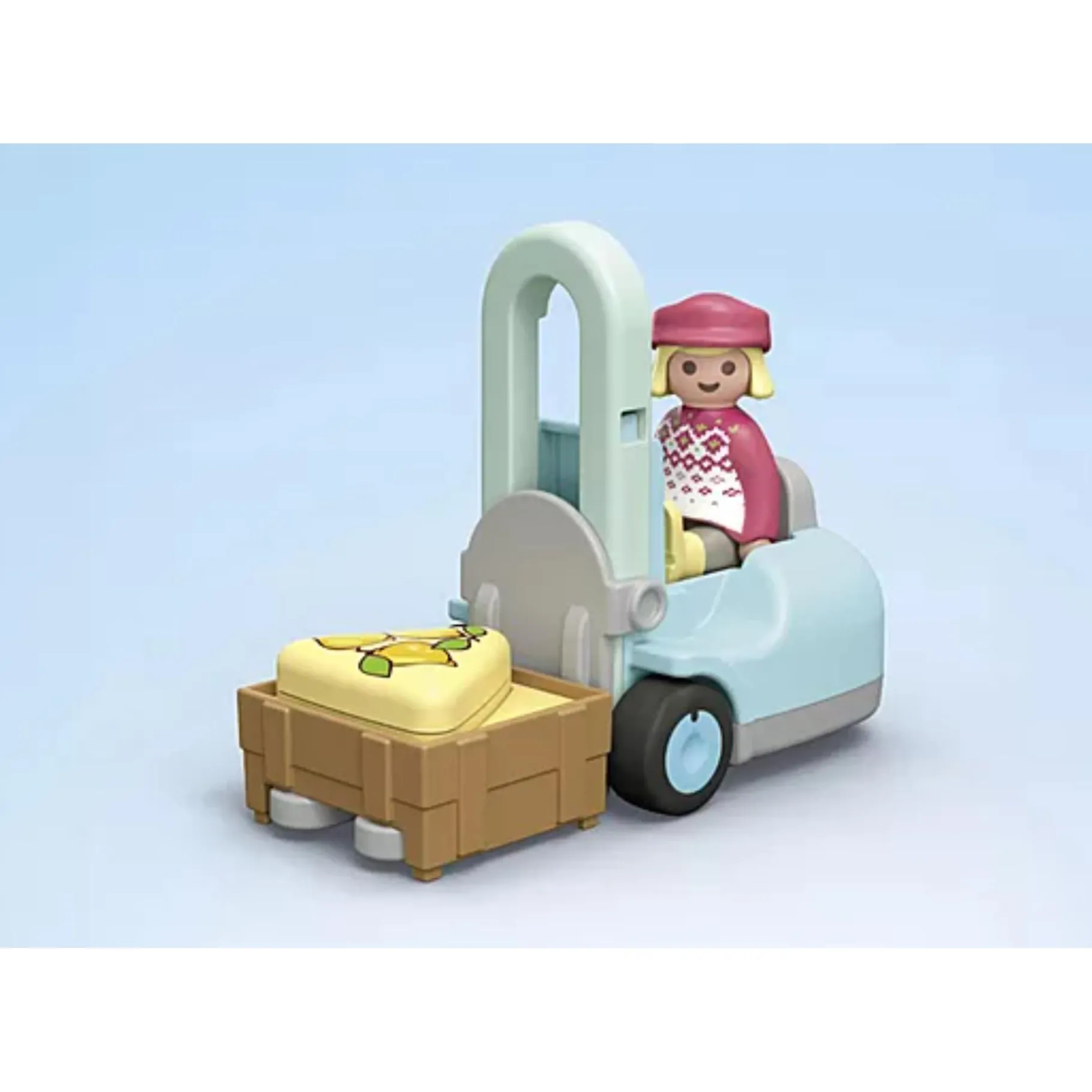 Speelsets|Jongens> PlayMobil 71691 Junior Biologische marktkraam & Heftruck
