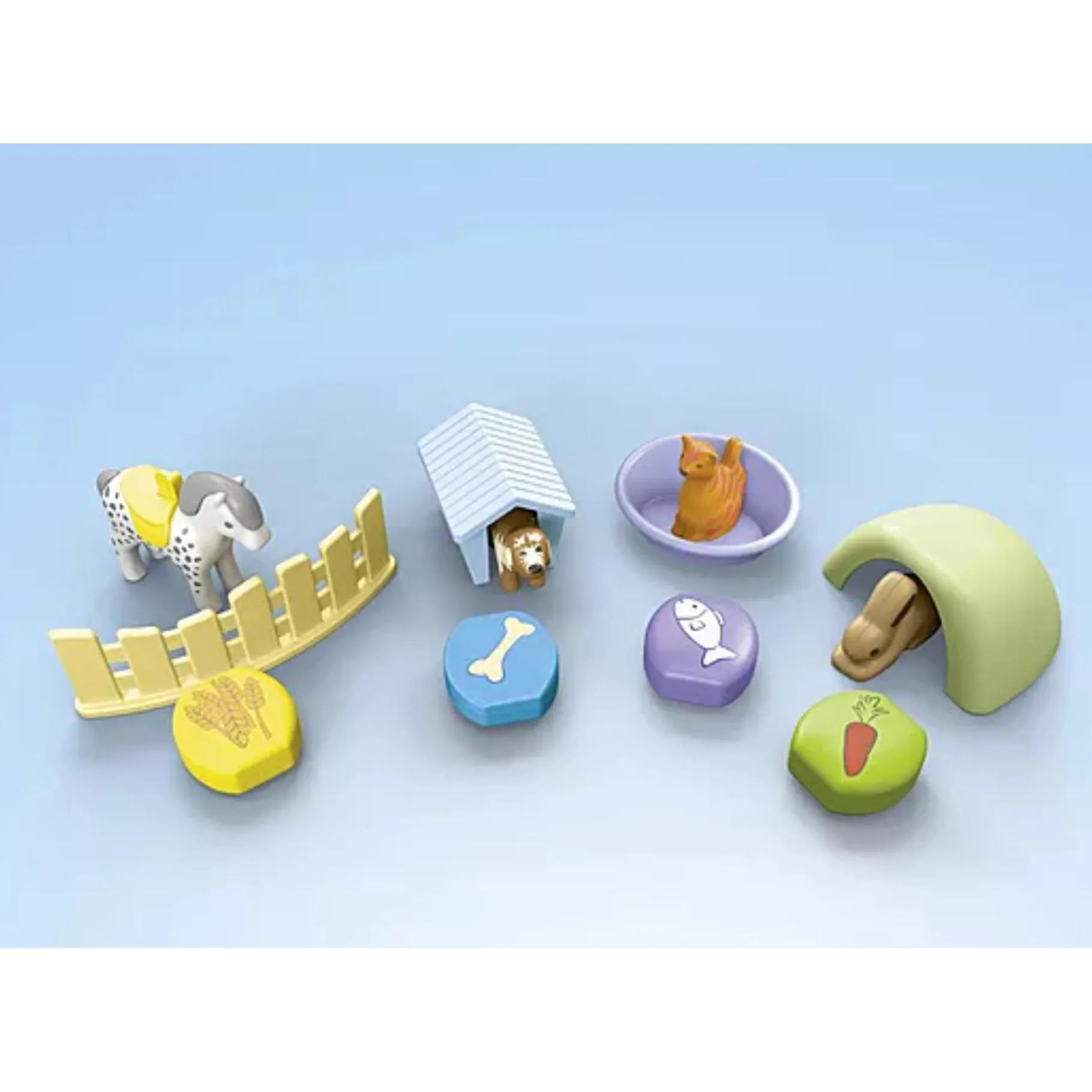 Speelsets|Jongens> PlayMobil 71690 Junior Dierenpension met Voerautomaat