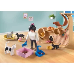 Speelsets|Jongens>Playmobil 71744 kattencafé