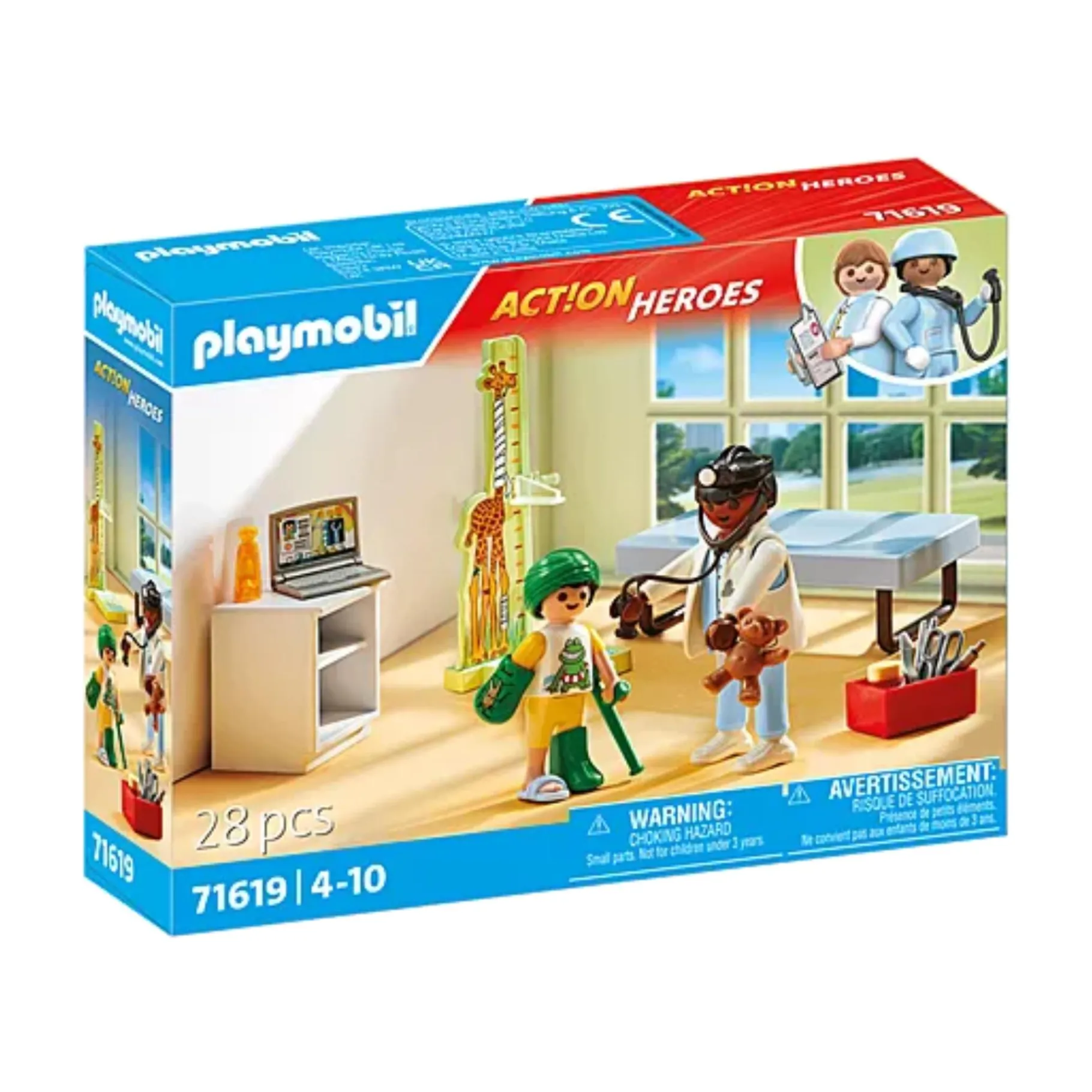 Speelsets|Jongens> PlayMobil 71619 Kinderarts met teddybeer