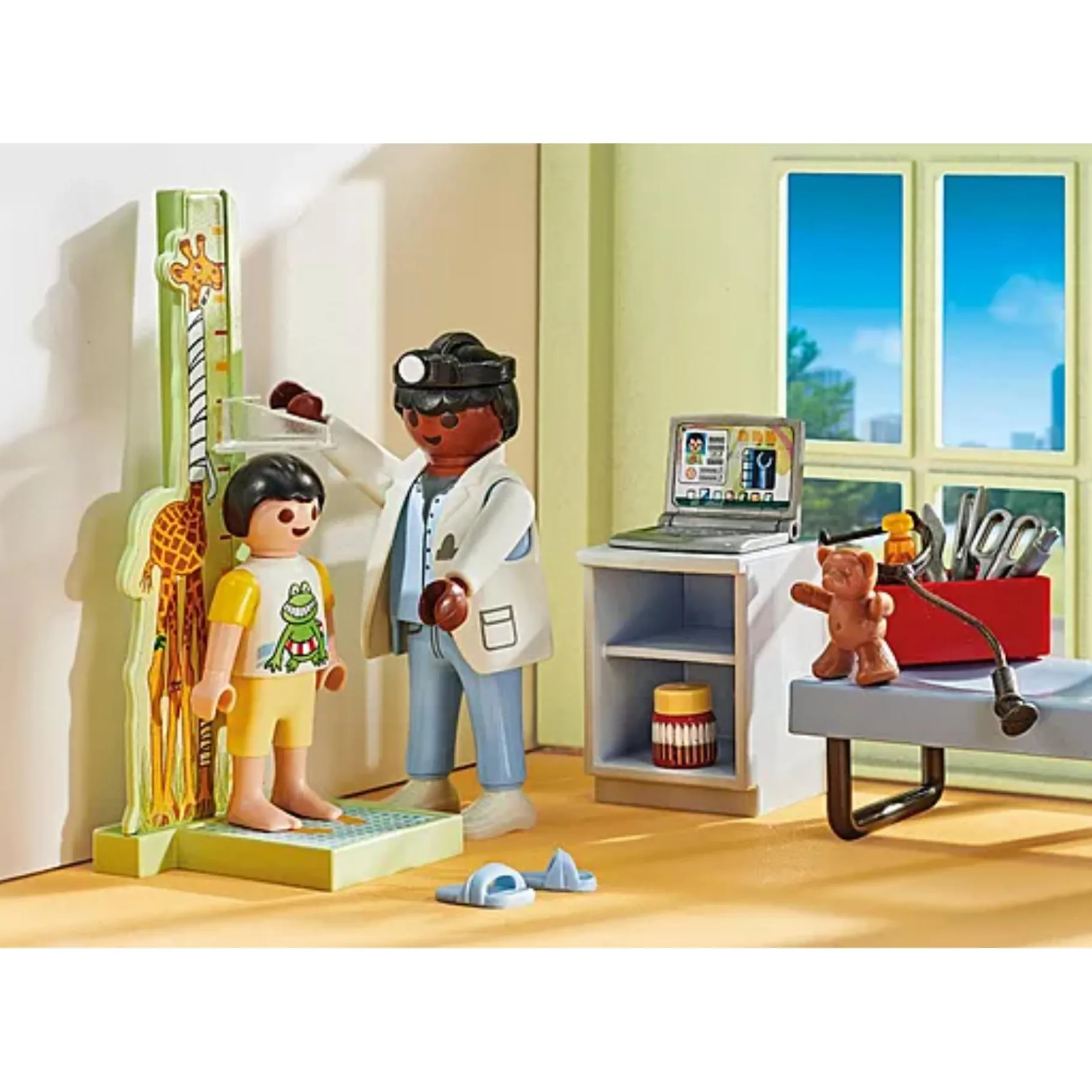 Speelsets|Jongens> PlayMobil 71619 Kinderarts met teddybeer