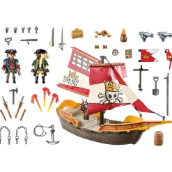 Bouwstenen>Playmobil 71418 Piratenschip