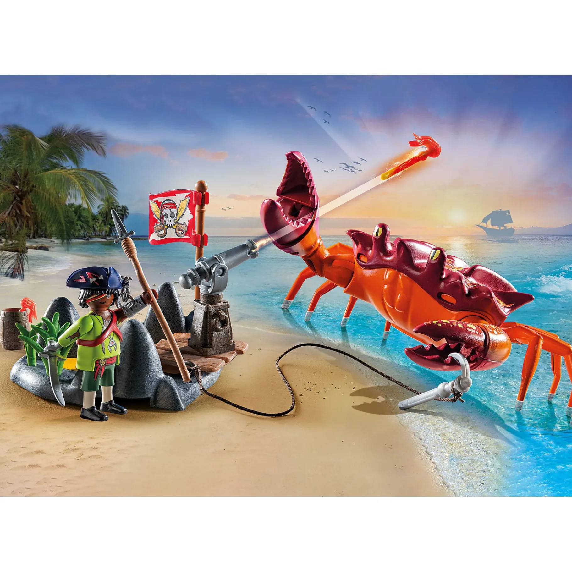 Bouwstenen|Jongens> Playmobil 71532 Pirates Strijd Tegen De Gigantische Krab