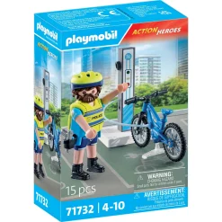 Speelsets|Jongens>Playmobil 71732 politie fiets patrouille