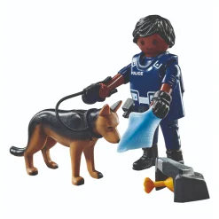 Bouwstenen|Jongens>Playmobil 71162 Politieagent Met Speurhond