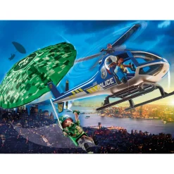 Bouwstenen|Jongens> Playmobil 70569 Politiehelikopter: Parachute- Achtervolging