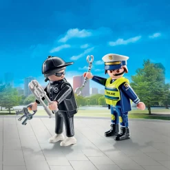 Speelsets|Jongens>Playmobil 71804 politieman en inbreker
