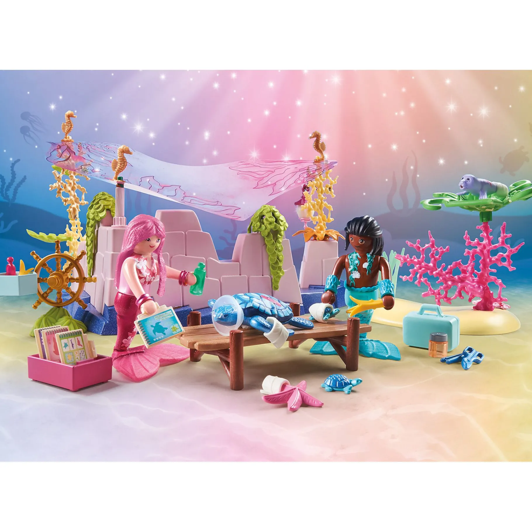 Jongens|Bouwstenen>Playmobil 71499 Princess Magic Zeemeermin dierenverzorging