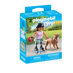 Speelsets|Jongens>Playmobil 71739 schaatser met retriever