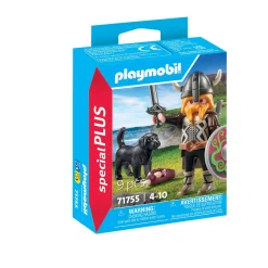 Speelsets|Jongens>Playmobil 71755 viking met waakhond