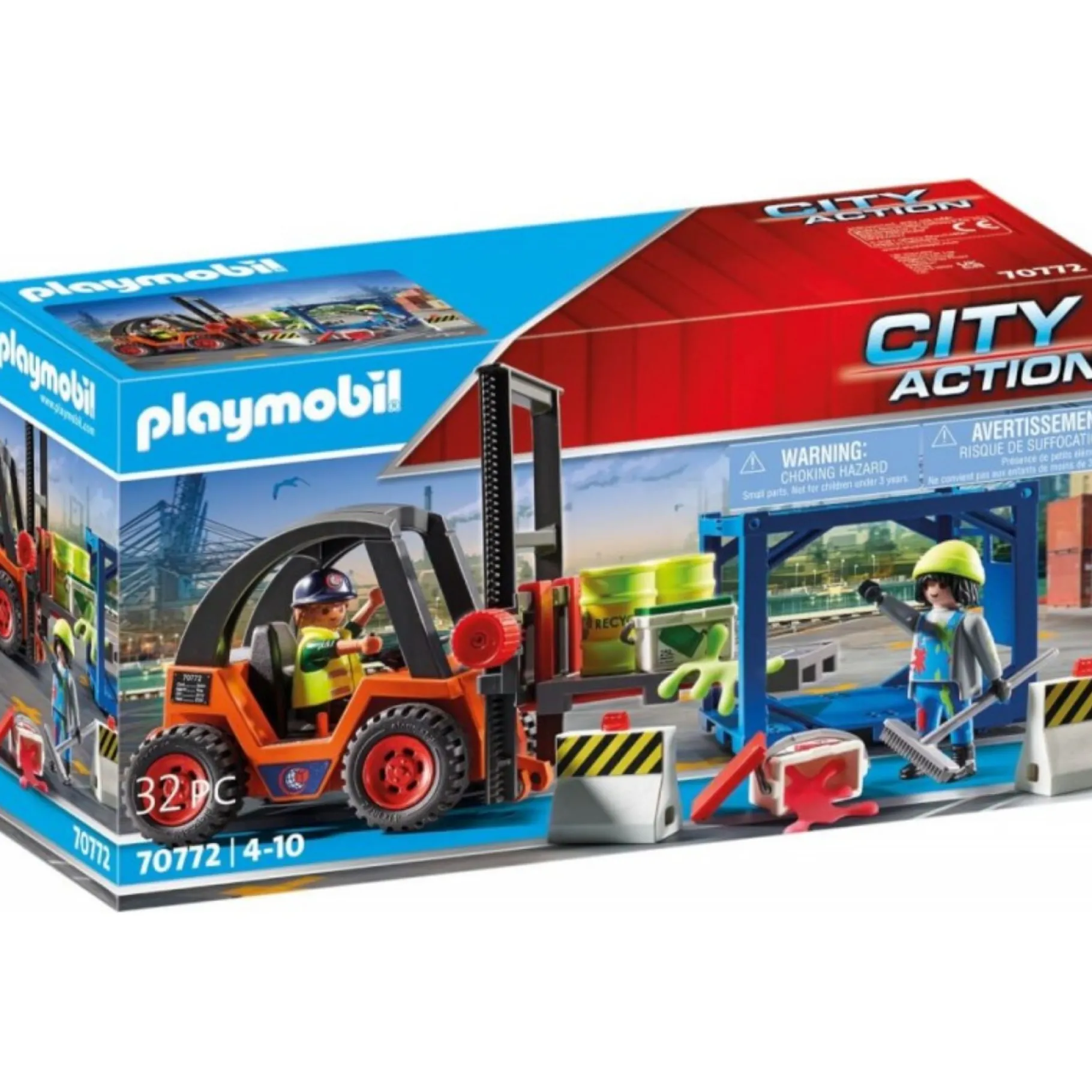 Speelsets|Jongens>Playmobil 70772 Vorkheftruck Met Lading