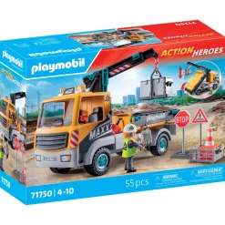 Speelsets|Jongens>Playmobil 71750 vrachtwagen met kraan