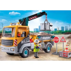 Speelsets|Jongens></noscript>Playmobil 71750 vrachtwagen met kraan