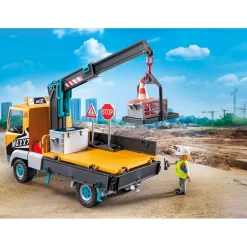 Speelsets|Jongens></noscript>Playmobil 71750 vrachtwagen met kraan